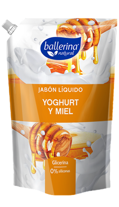 Imagen de Jabón Líquido Yogurt y Miel 900ml - Ballerina