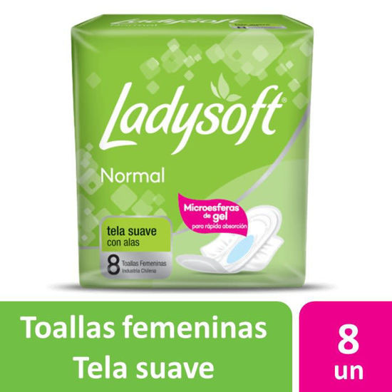 Imagen de Toallas Femeninas Normal 8U - Ladysoft