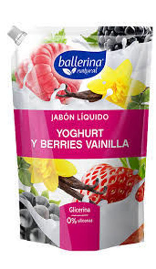 Imagen de Jabón Líquido Yogurt Berries Vainilla 900ml - Ballerina