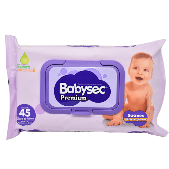 Imagen de Toallas Humedas Premium 45U - Babysec