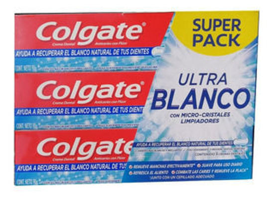 Imagen de Colgate Pack 3 unid. 90 grs. Ultra Blanco