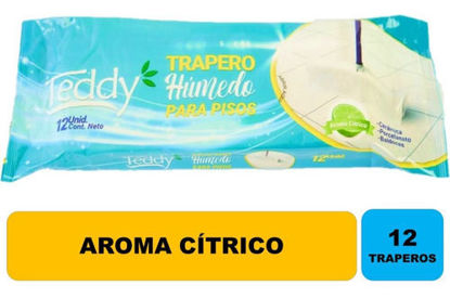 Imagen de Trapero Húmedo Teddy Aroma Cítrico 12 unid.