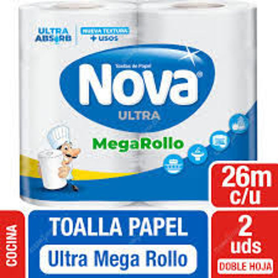 Imagen de Toalla papel NOVA Ultra Mega  2 rollos